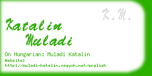 katalin muladi business card